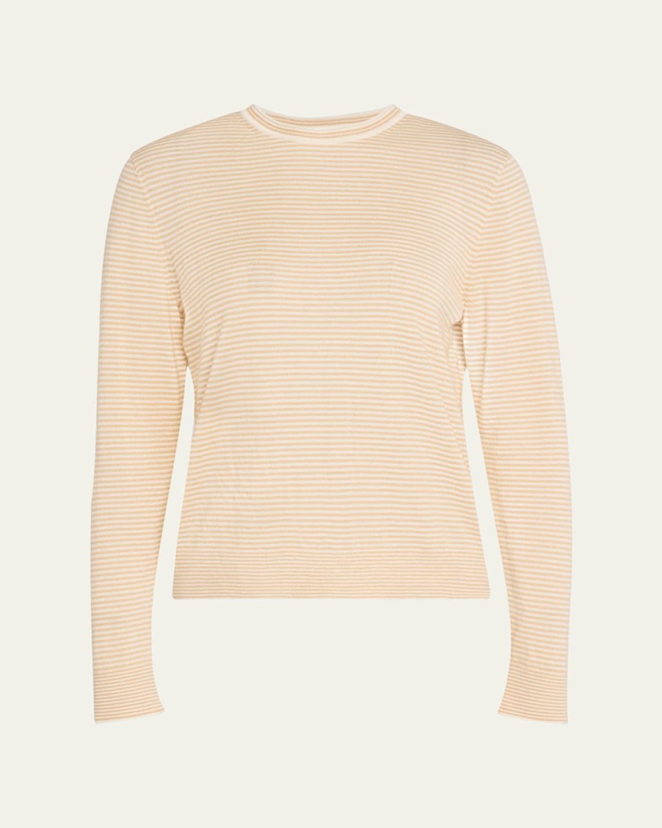 Striped Crewneck Cashmere Sweater